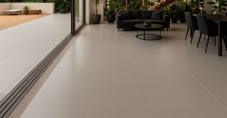 porcelanato acetinado Restauração profissional de porcelanato acetinado com limpeza esfoliativa, polimento técnico e brilho controlado